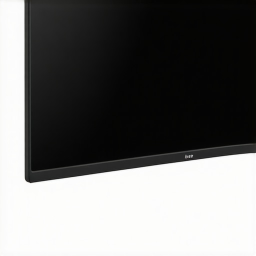 Close-up of a curved monitor demonstrating optimal curvature for immersion.