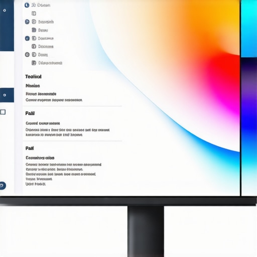 A detailed close-up of a curved monitor showing different curvature measurements and tech specs