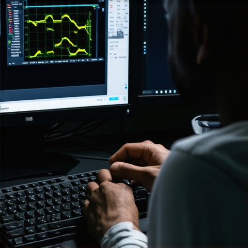 Maintaining Immersive Displays in 2026 Technician calibrating ultrawide curved monitor with specialized tools and software.